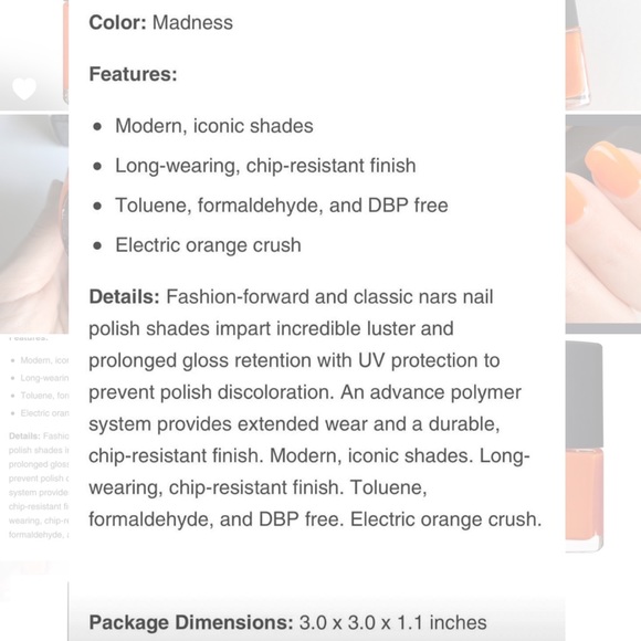 NARS nail polish 💅 Madness - Picture 7 of 8